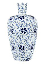 Casa by Josephine Jenno Alice Blue & White Delft Bottle Vase