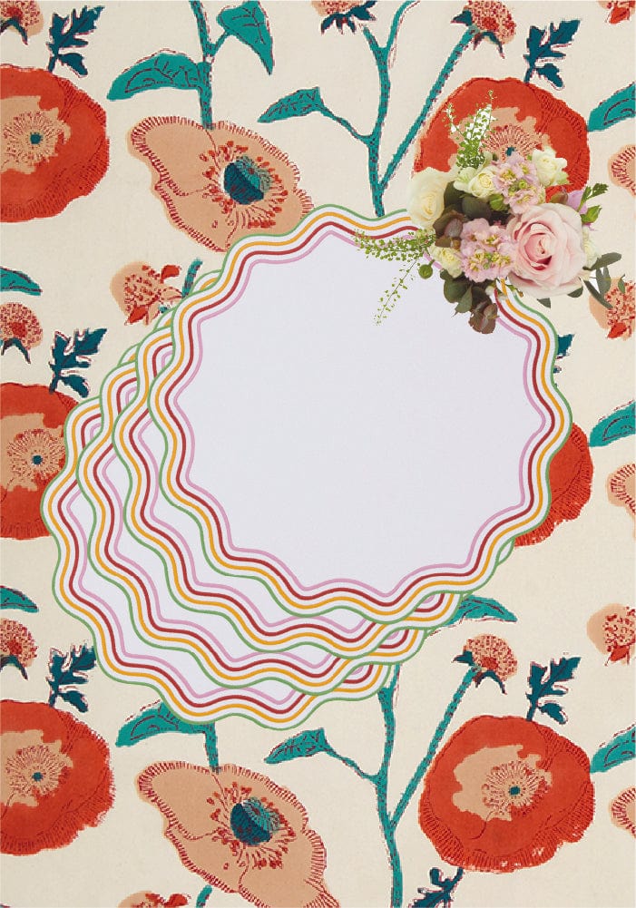 Casa by Josephine Jenno Alice Multi-Coloured Trim Placemats - Set of 4