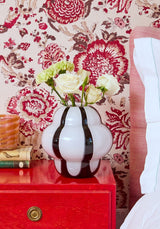 Casa by Josephine Jenno Amelia Zebra Black & White Striped Vase
