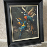 Pagazzi Three Parrots Digital Print with Black Frame