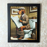 Pagazzi Lavatory Vizsla Wall Art with Black Frame