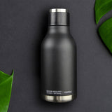 Asobu Urban Double Walled Stainless Steel Insulated Bottle, Black, 473ml