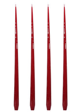 Casa by Josephine Jenno Aurora Tall Slender Taper Candles - Red
