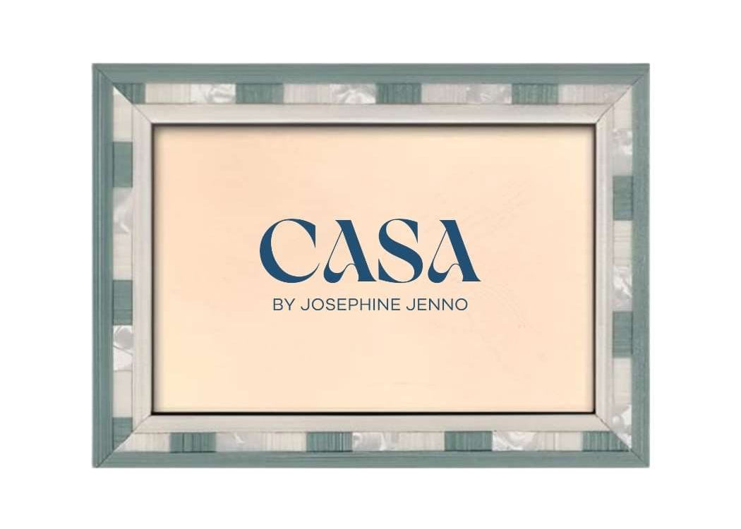 Casa by Josephine Jenno Azure Wood Photo Frame 6x4