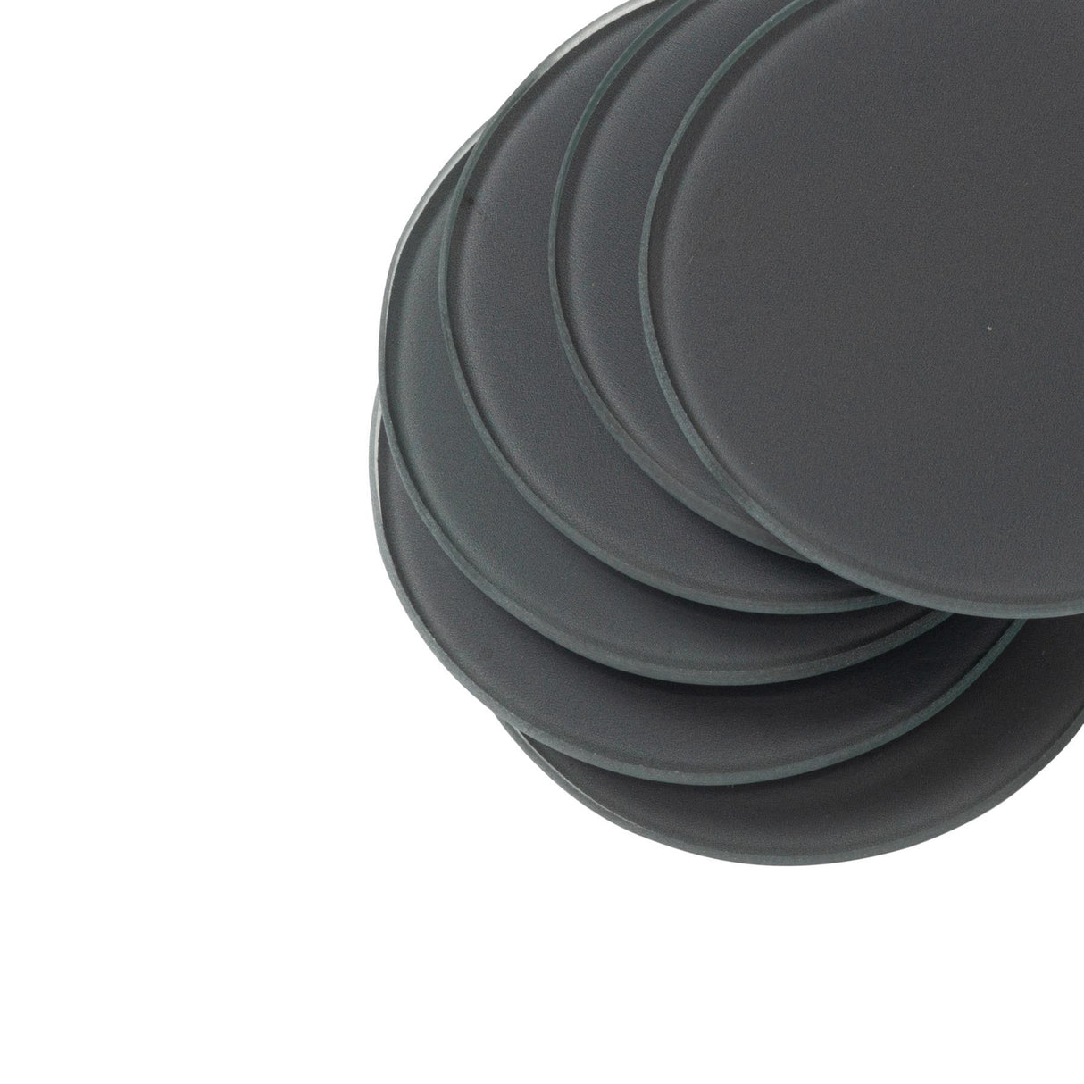 Rinkit Round Glass Coasters – Pack of Six