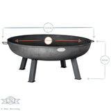 Rinkit XL Cast Iron Fire Pit - 100cm