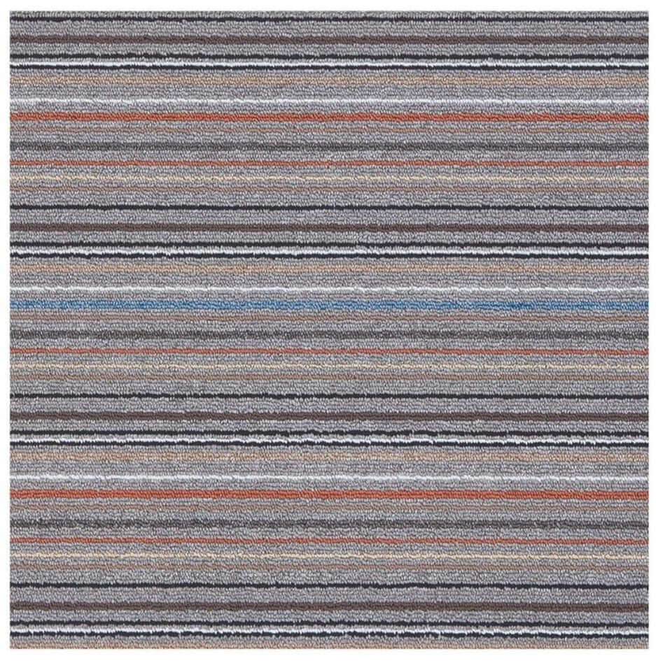 The Rugs - Stockholm Grey/Clay Washable Mat