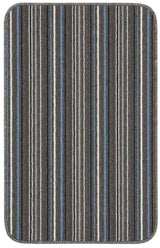 Stockholm Lead/Light Blue Washable Mat | The Rugs