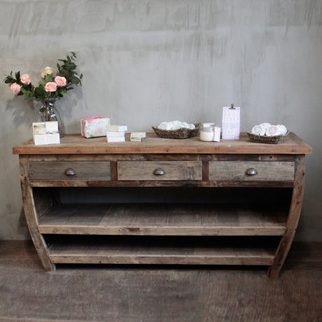 HatiNest Recycled Teak Wood Centerpiece Table - 180x60x80cm