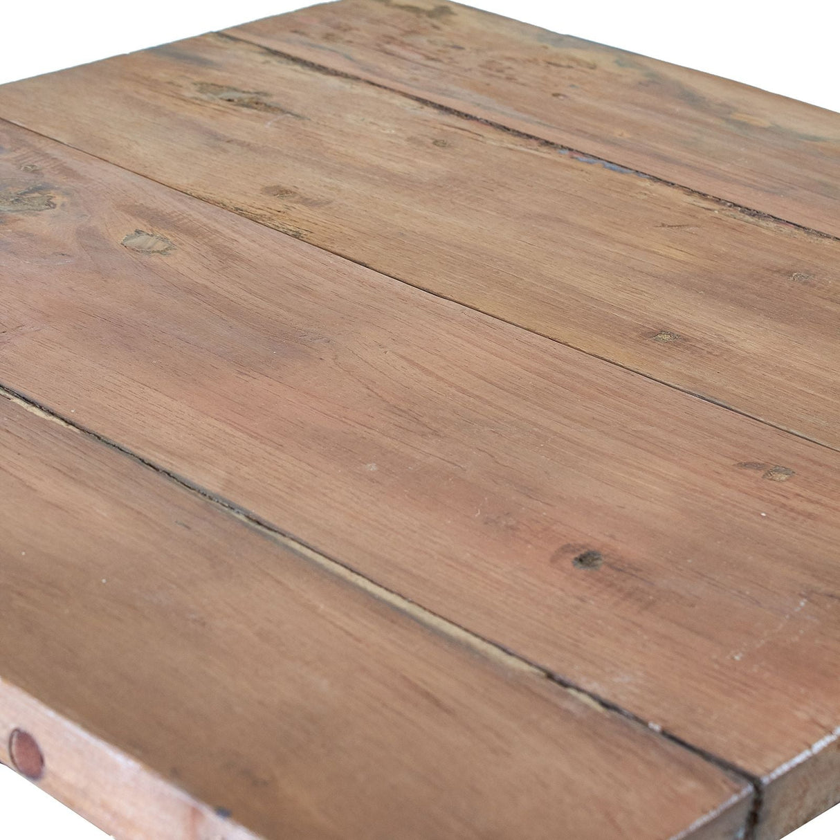 HatiNest Recycled Teak Wood Square Folding Coffee Table - 50x50x50cm