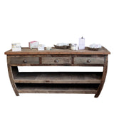 HatiNest Recycled Teak Wood Centerpiece Table - 180x60x80cm