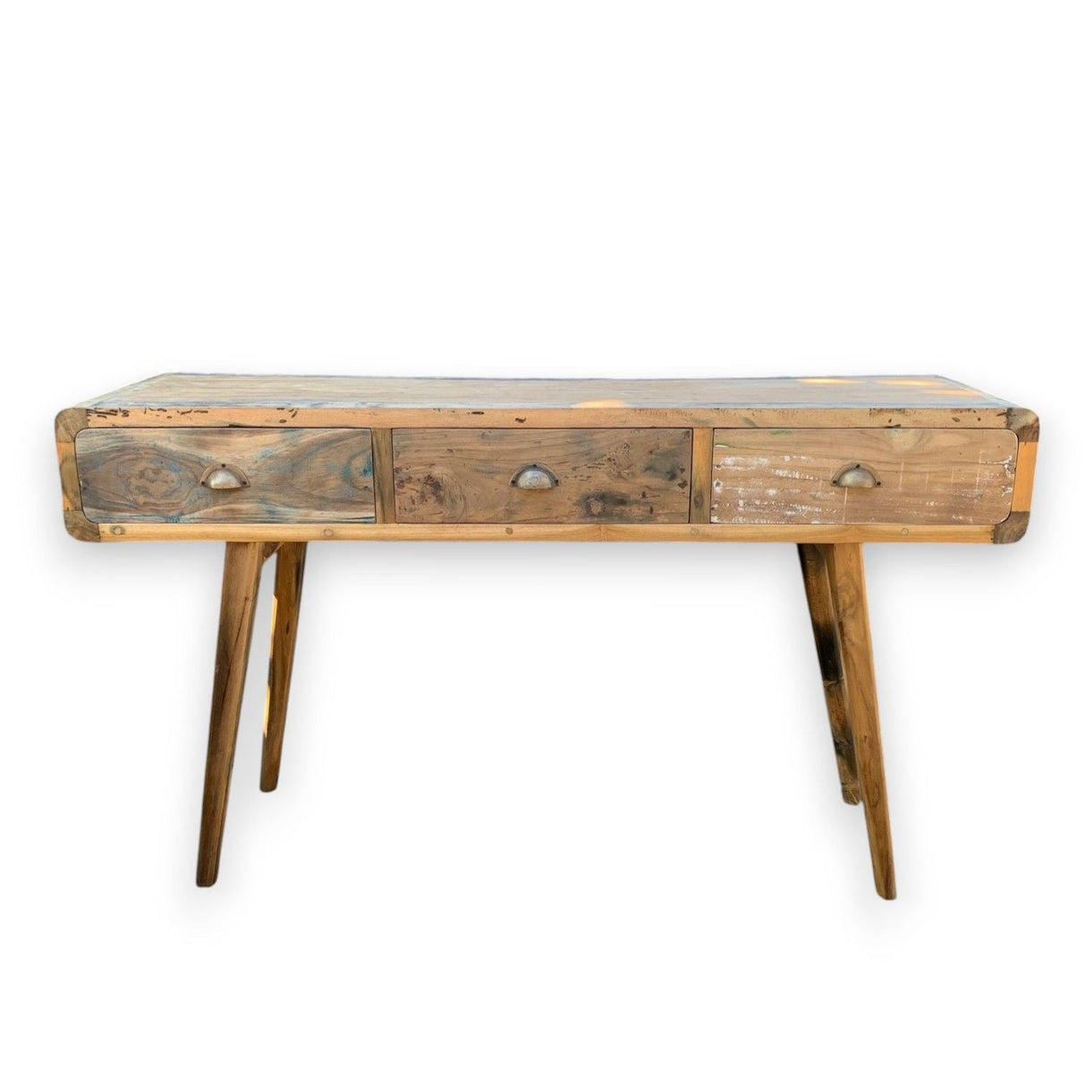 HatiNest Recycled Teak Wood Console Table - 150x50x80cm
