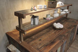 HatiNest Recycled Teak Wood Centre Display Table - 207x97x80cm