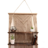 HatiNest Macrame Hanging Shelves - Brown