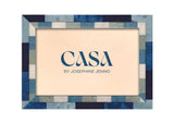 Casa by Josephine Jenno Baby Blue Marquetry Photo Frame 6x4
