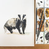 Birthday Badger Greetings Card | Katie Hipwell Design