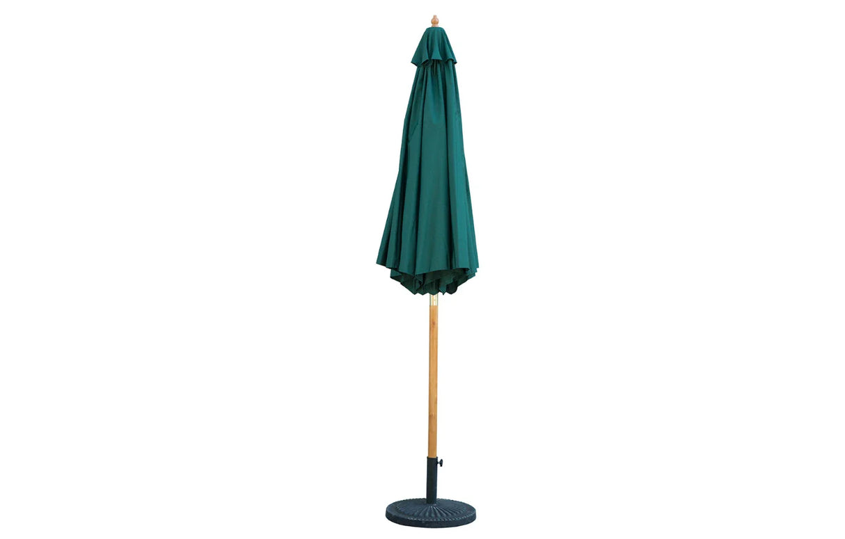 MINT Outdoor Bali Hunter Green Wooden Parasol - 2.85m