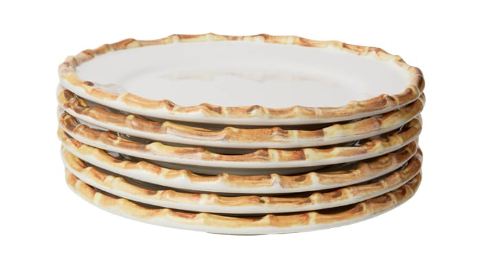 Casa by Josephine Jenno Bamboo Trim Dessert Plates - Set of 6