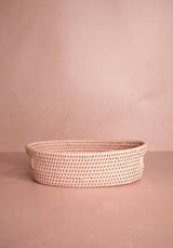 Casa by Josephine Jenno Cotswolds Oval Rattan Basket Pink - Set of 2