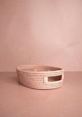 Casa by Josephine Jenno Cotswolds Oval Rattan Basket Pink - Set of 2