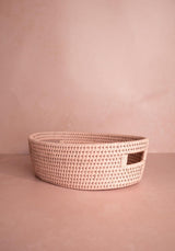 Casa by Josephine Jenno Cotswolds Oval Rattan Basket Pink - Set of 2