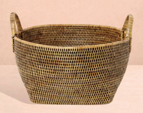 Casa by Josephine Jenno Handy Handwoven Rattan Basket - Brown