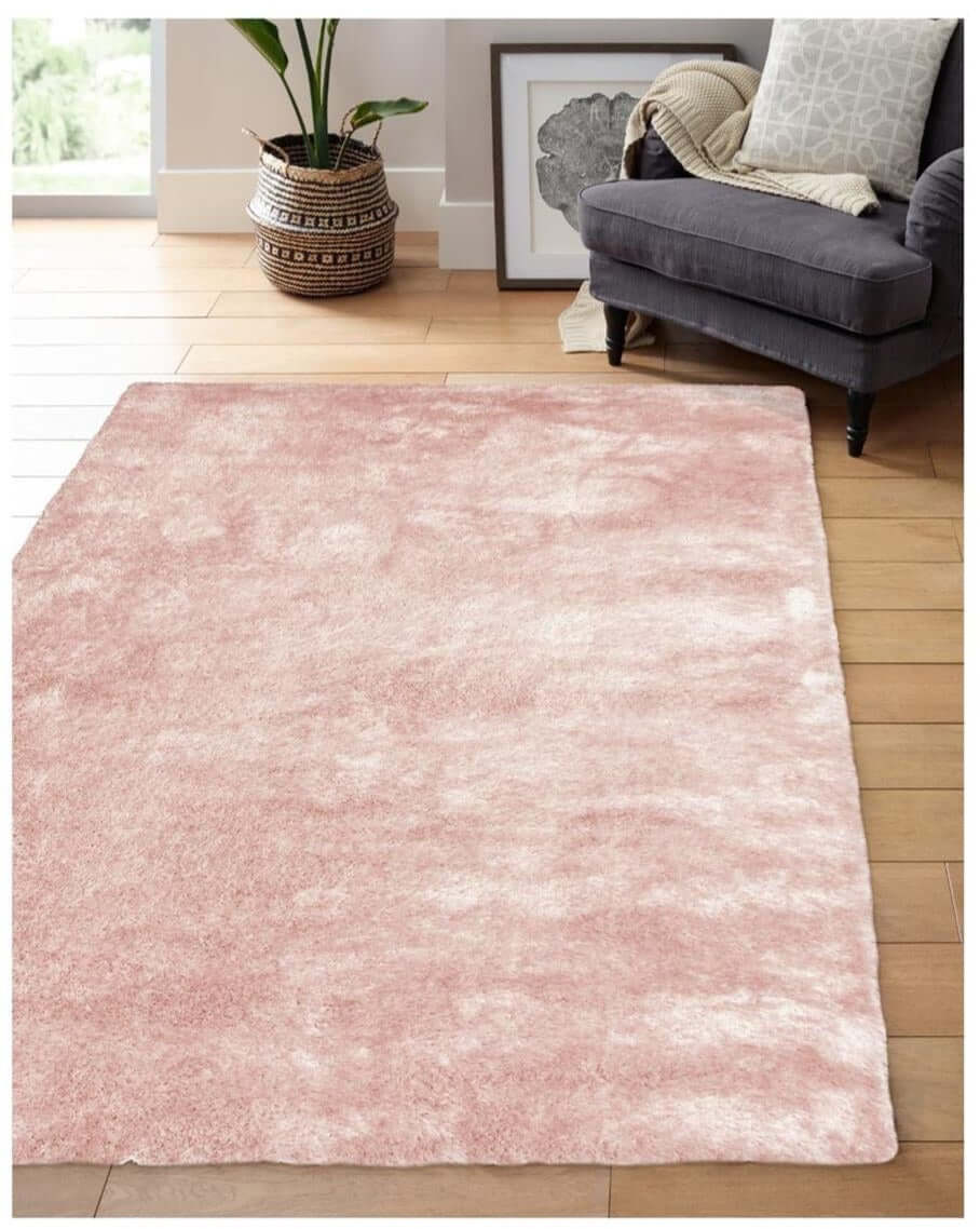 The Rugs Shimmer Pink Supersoft Shaggy Rug ODS33