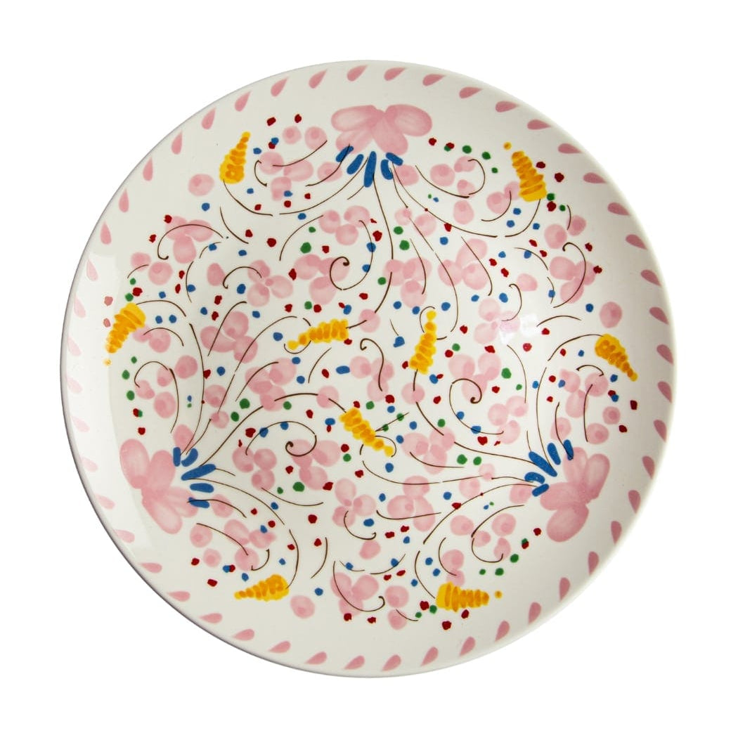 Casa by Josephine Jenno Beatrice Pink Deruta Style Dinner Plate - Set of 6