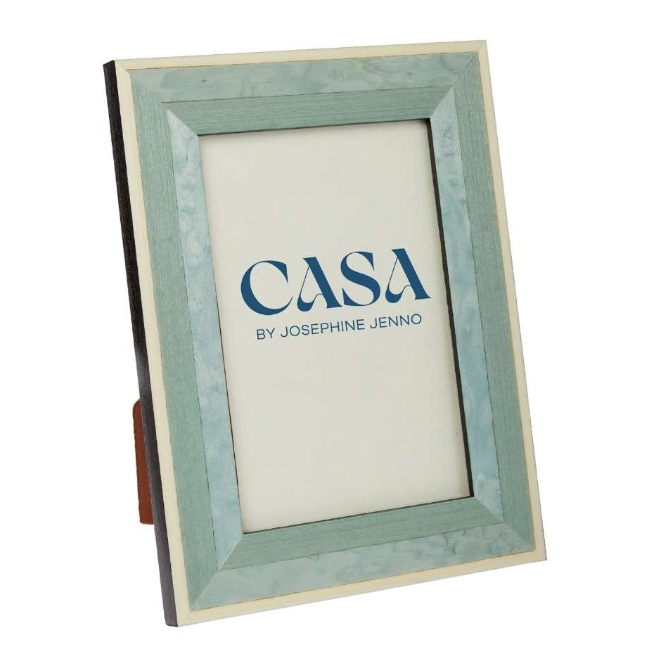 Casa by Josephine Jenno Beautiful Blue Marquetry Photo Frame 6x4