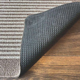The Rugs Washable Mat and Runners Stripe Design