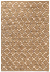 The Rugs Jute Kunu Natural Handwoven Diamond Rug