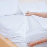Bella Flanellette (Brushed Cotton) - White Fitted Sheet