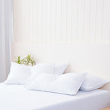 Bella Flannelette (Brushed Cotton) - White Pillowcases Pair