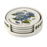 Portmeirion Botanic Garden Ceramic Coasters with Holder, Set of 6