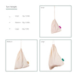 Wild & Stone Reusable Produce Bags - Organic Cotton - Pack of 3