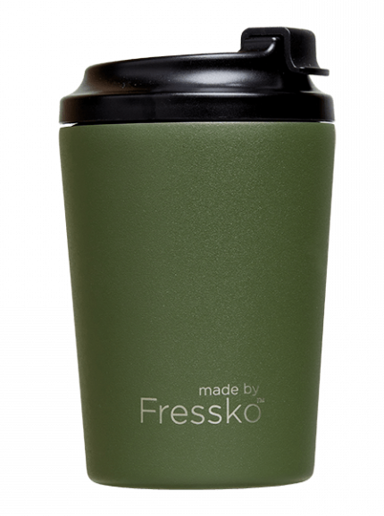 Fressko Khaki Reusable Travel Mug Stainless Steel