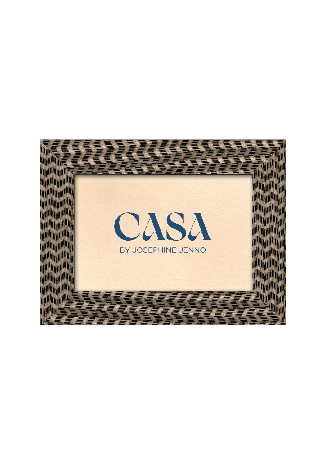 Casa by Josephine Jenno Black & Brown Marquetry Photo Frame 6x4