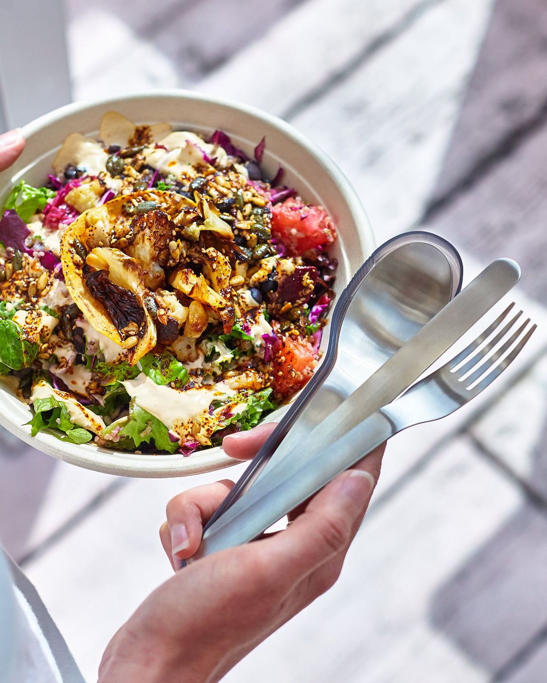 Black Blum Stainless Steel Cutlery Set