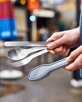 Black Blum Stainless Steel Cutlery Set