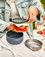 Black+Blum Glass Lunch Bowl, Slate, Leakproof, 750ml