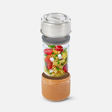 Black Blum Glass Lunch Pot, Slate, Small, 450ml