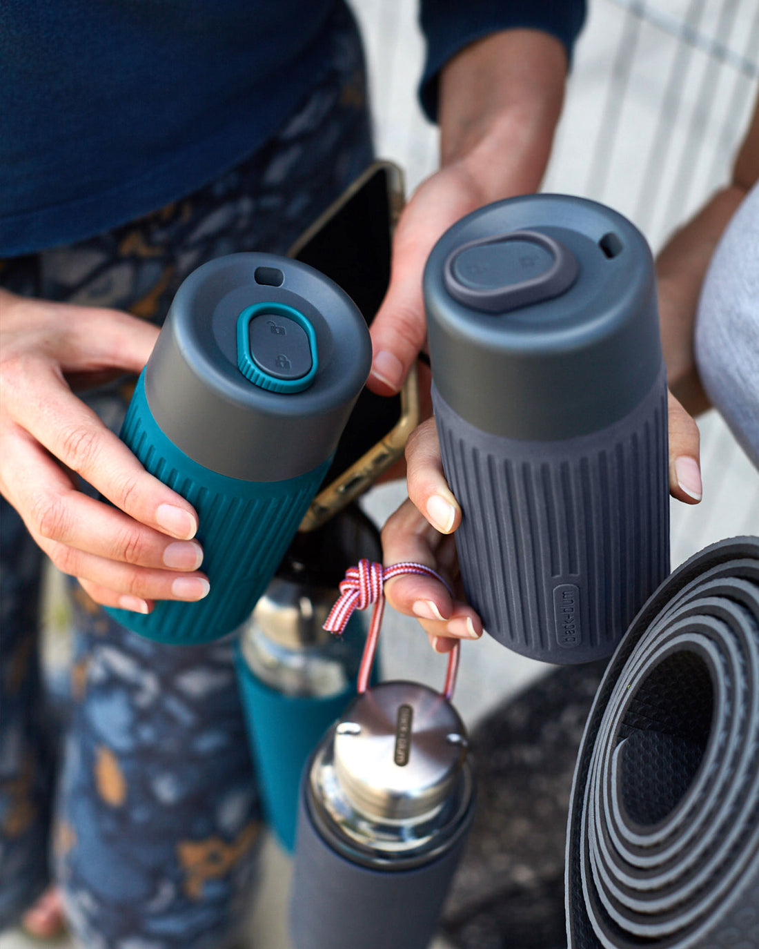 Black+Blum Glass Travel Cup, 340ml, Coral