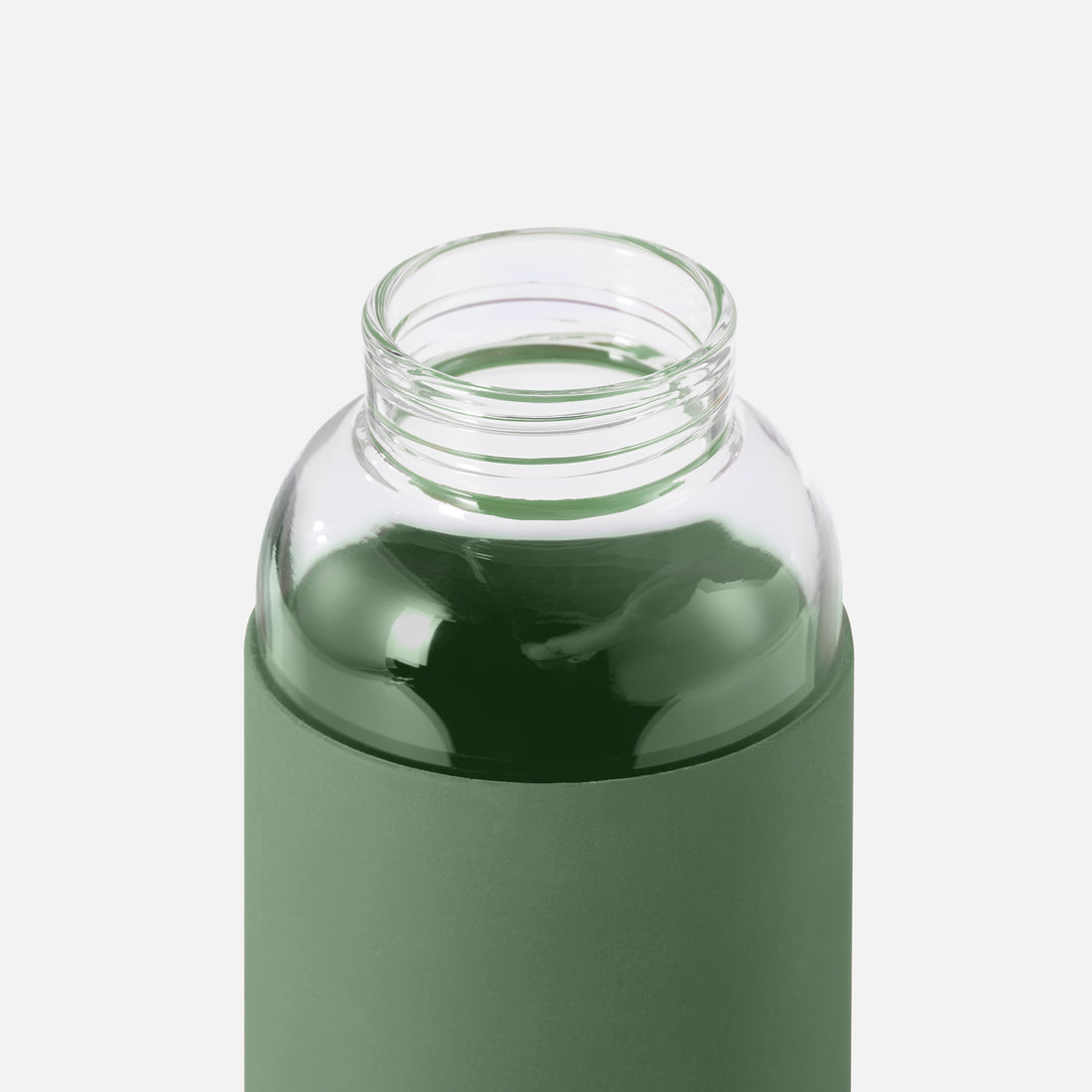 Black+Blum Glass Travel Water Bottle, 600ml, Olive