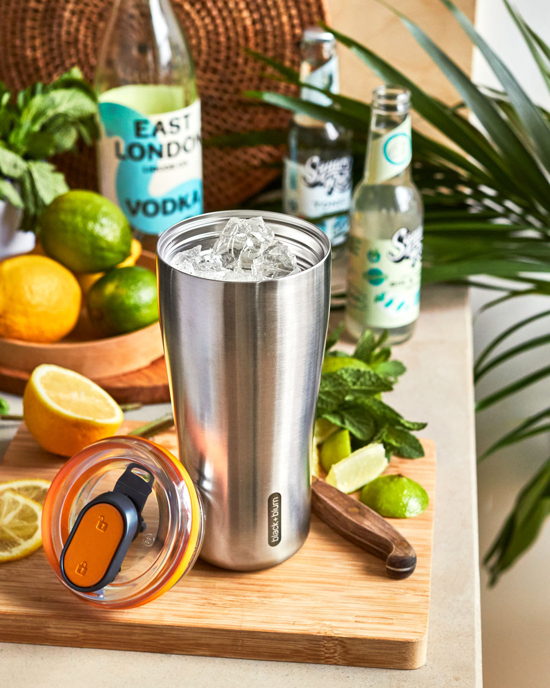 Black+Blum Insulated Travel Tumbler, 600ml, Olive