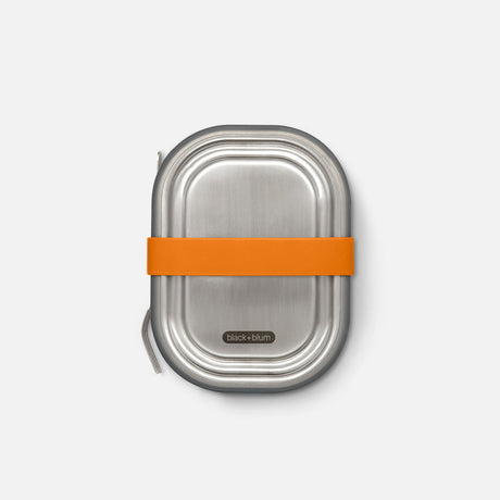 Black+Blum Stainless Steel Lunch Box Small, Orange, 600ml