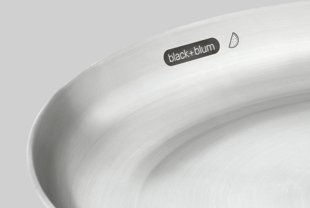 Black+Blum Stainless Steel Plate Set, Pack of 4, 25.6cm