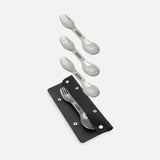 Black+Blum Stainless Steel Spork Set with Case, Pack of 4