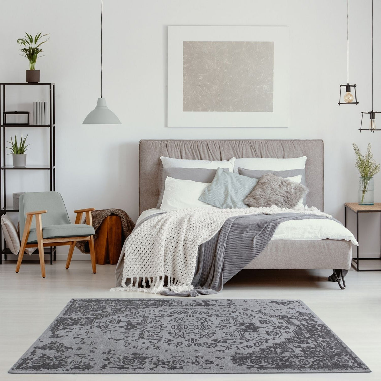 The Rugs Washable Rug Carina Grey | 6963