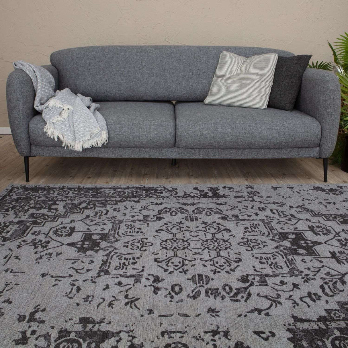 The Rugs Washable Rug Carina Grey | 6963