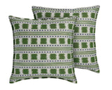 Casa by Josephine Jenno Blue & Green Stripe Cushion Cover